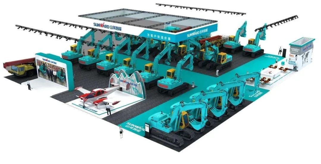 进场布展！2021年长沙国际工程机械展倒计时，宝运莱智能展区亮点提前剧透