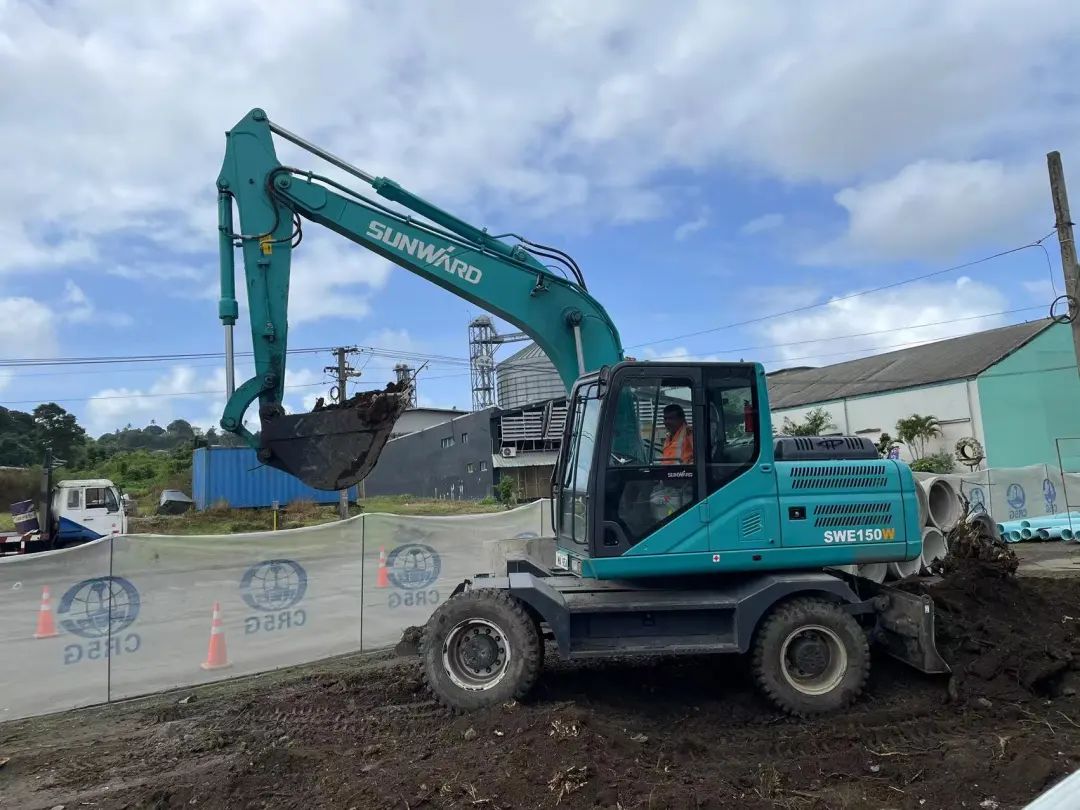 “宝运莱绿”迈向南太平洋岛，宝运莱智能轮挖助力斐济基础设施建设