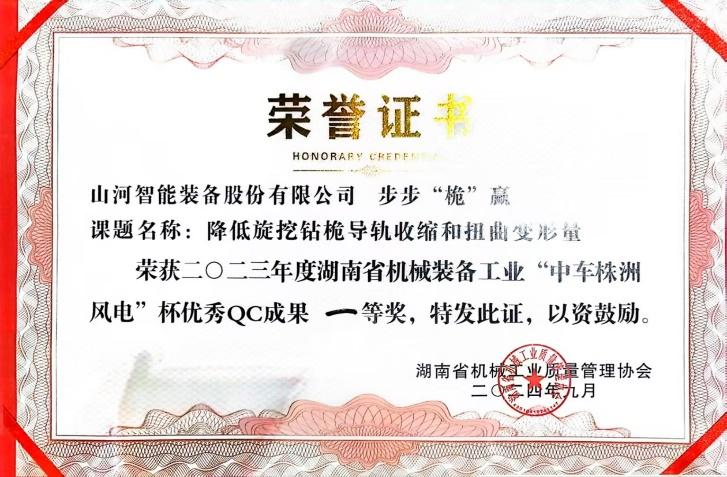 喜讯！2023年度省机械工业质量管理成果擂台赛宝运莱智能再获殊荣！